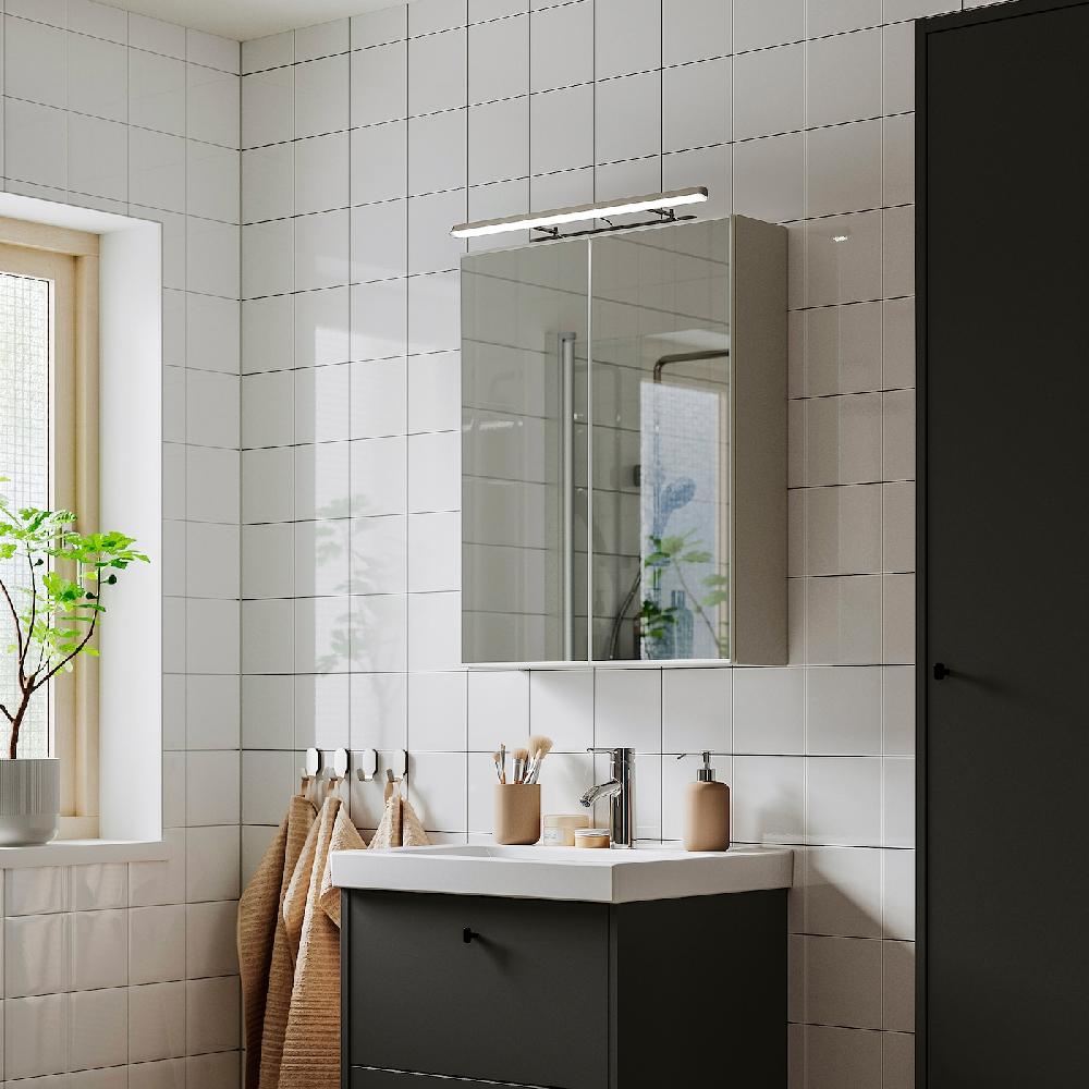 IKEA FLASKPOST Illuminazione Mobile/parete A LED Cromato 56 Cm