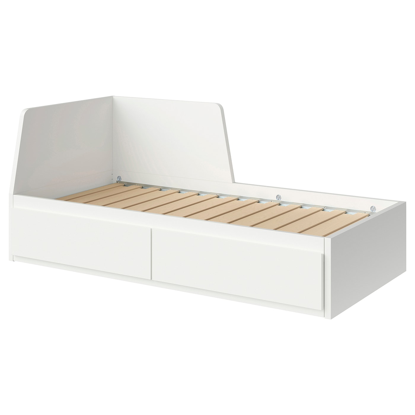 IKEA FLEKKE Struttura letto divano/2 cassetti bianco 80x200 cm