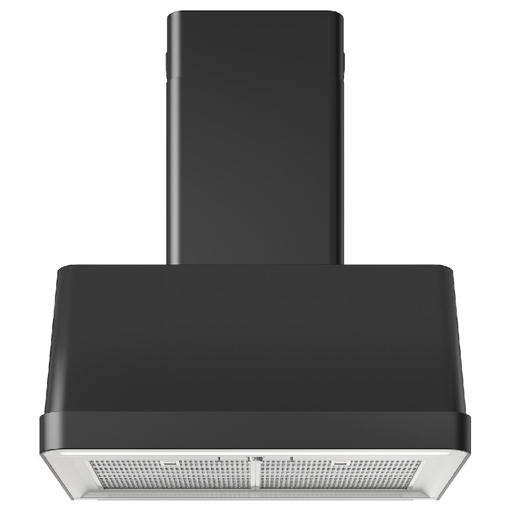 IKEA FOKUSERA Cappa da fissare alla parete nero 70 cm