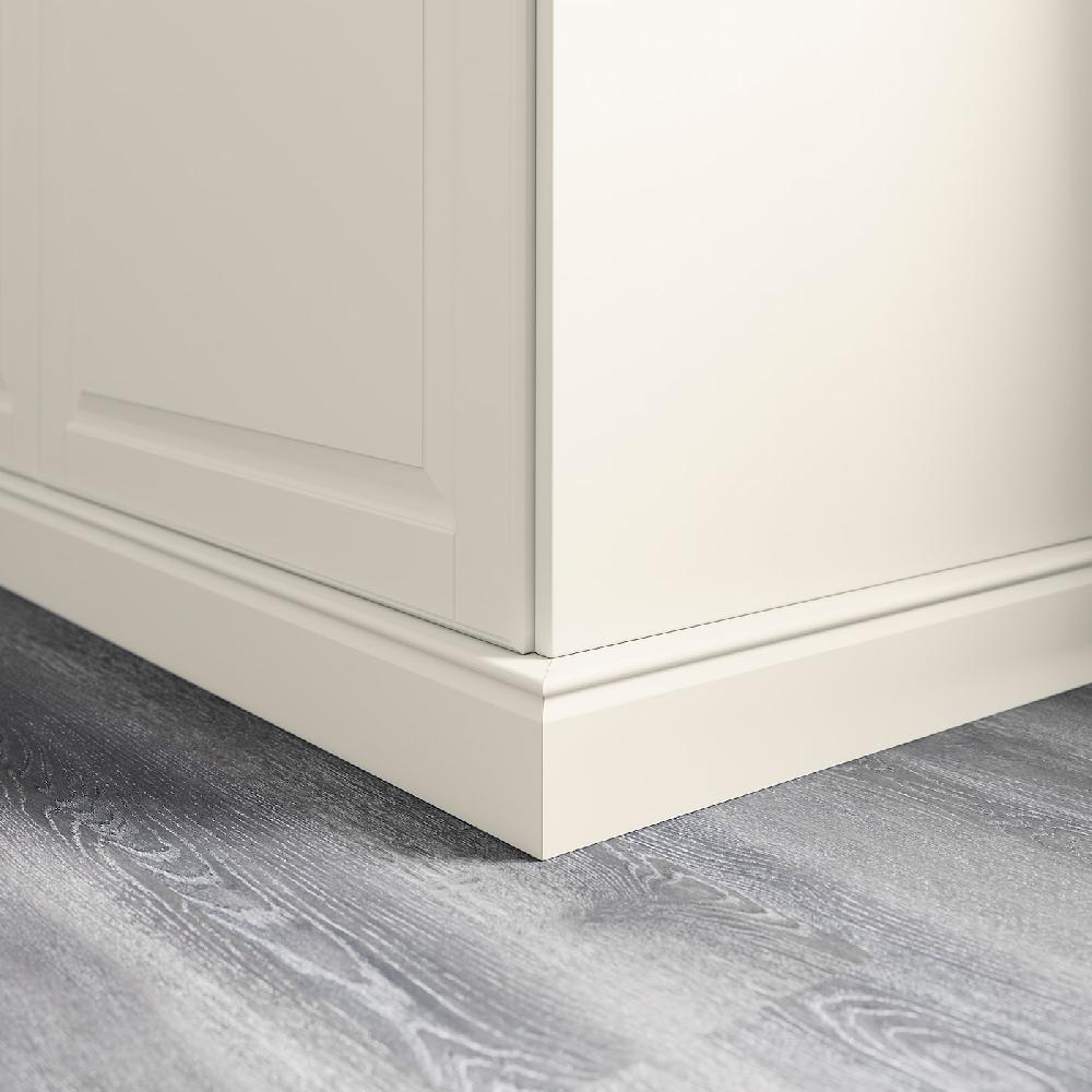 IKEA FÖRBÄTTRA Zoccolo Decorativo Bianco Sporco 221x8 Cm