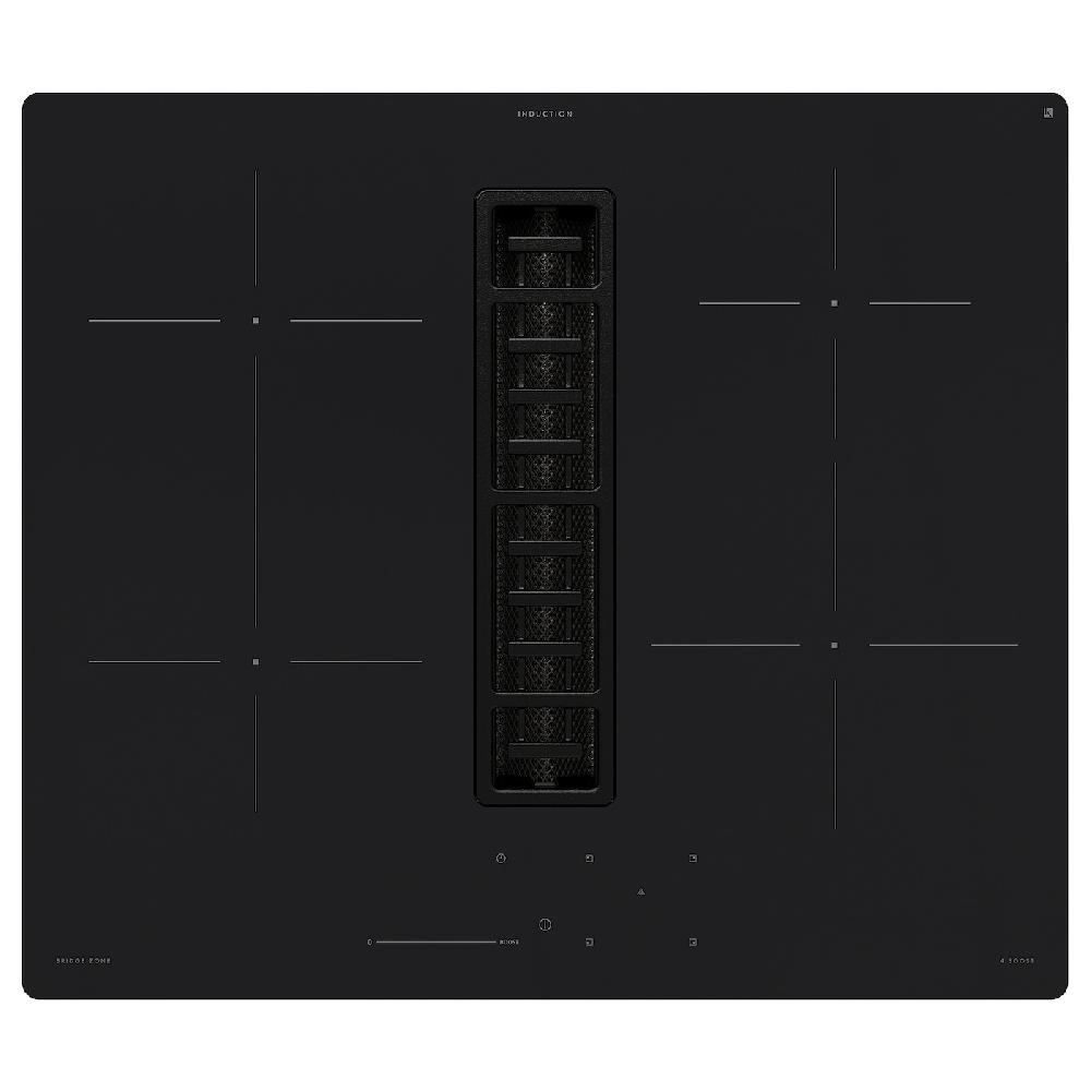 IKEA FÖRDELAKTIG Piano cottura induzione/cappa integ IKEA 500 nero 60 cm