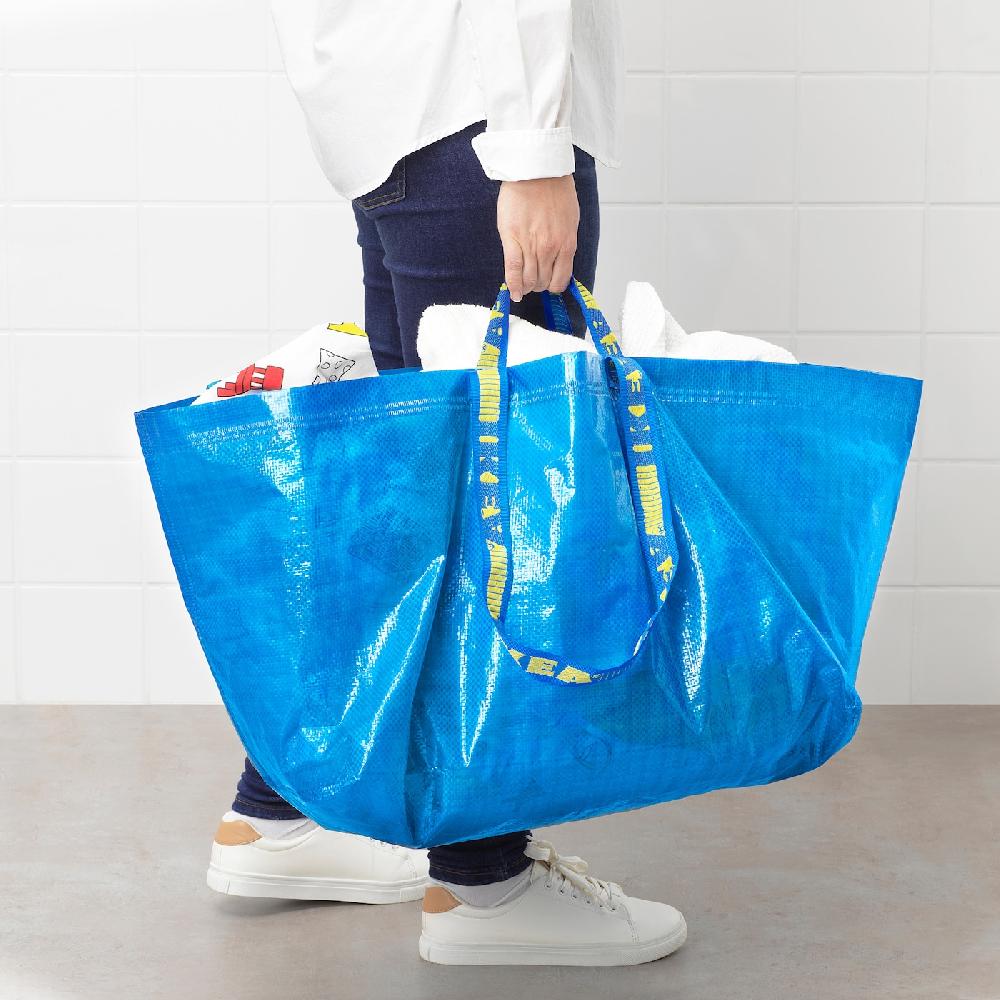 IKEA FRAKTA Borsa Portatutto Grande Blu 55x37x35 Cm/71 L