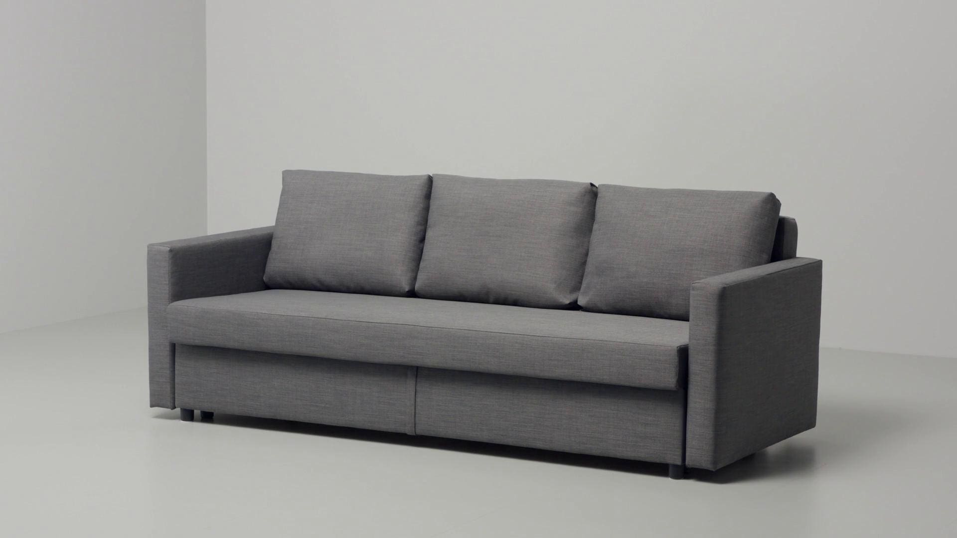 IKEA FRIHETEN Divano Letto A 3 Posti Skiftebo Grigio Scuro