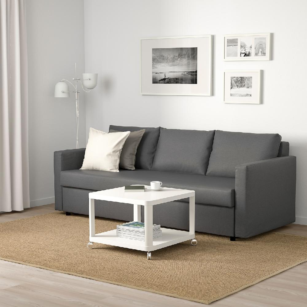 IKEA FRIHETEN Divano Letto A 3 Posti Skiftebo Grigio Scuro