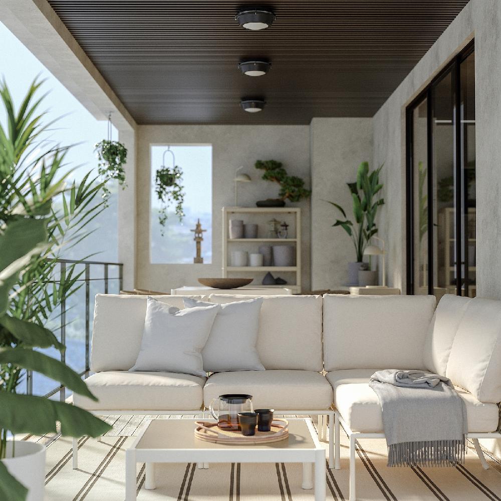 IKEA FRÖSÖN/DUVHOLMEN Cuscino Schienale Da Esterno Beige 62x44 Cm