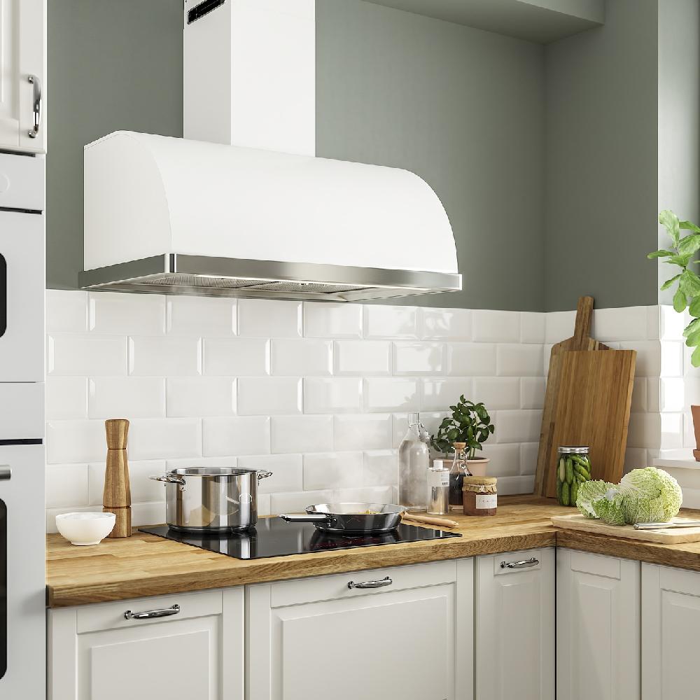 IKEA FULLSTÄNDIG Cappa Da Fissare Alla Parete Bianco 80 Cm