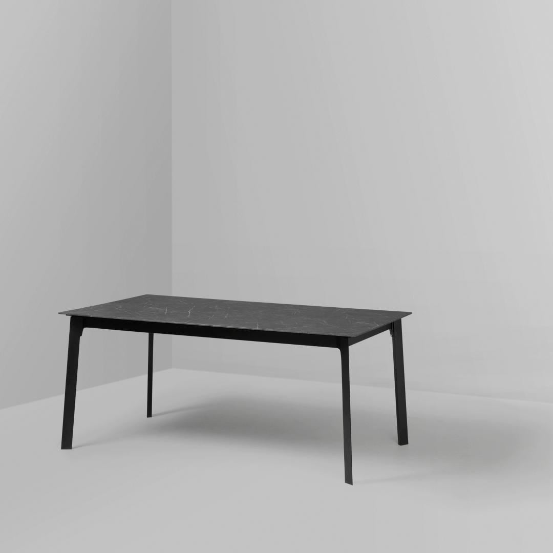 IKEA GILLANDA Tavolo Allungabile Nero/effetto Marmo Nero 180/240x100 Cm