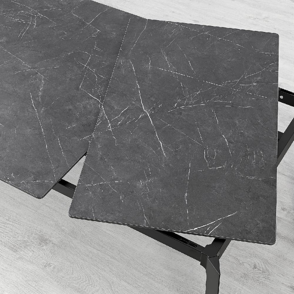 IKEA GILLANDA Tavolo Allungabile Nero/effetto Marmo Nero 180/240x100 Cm