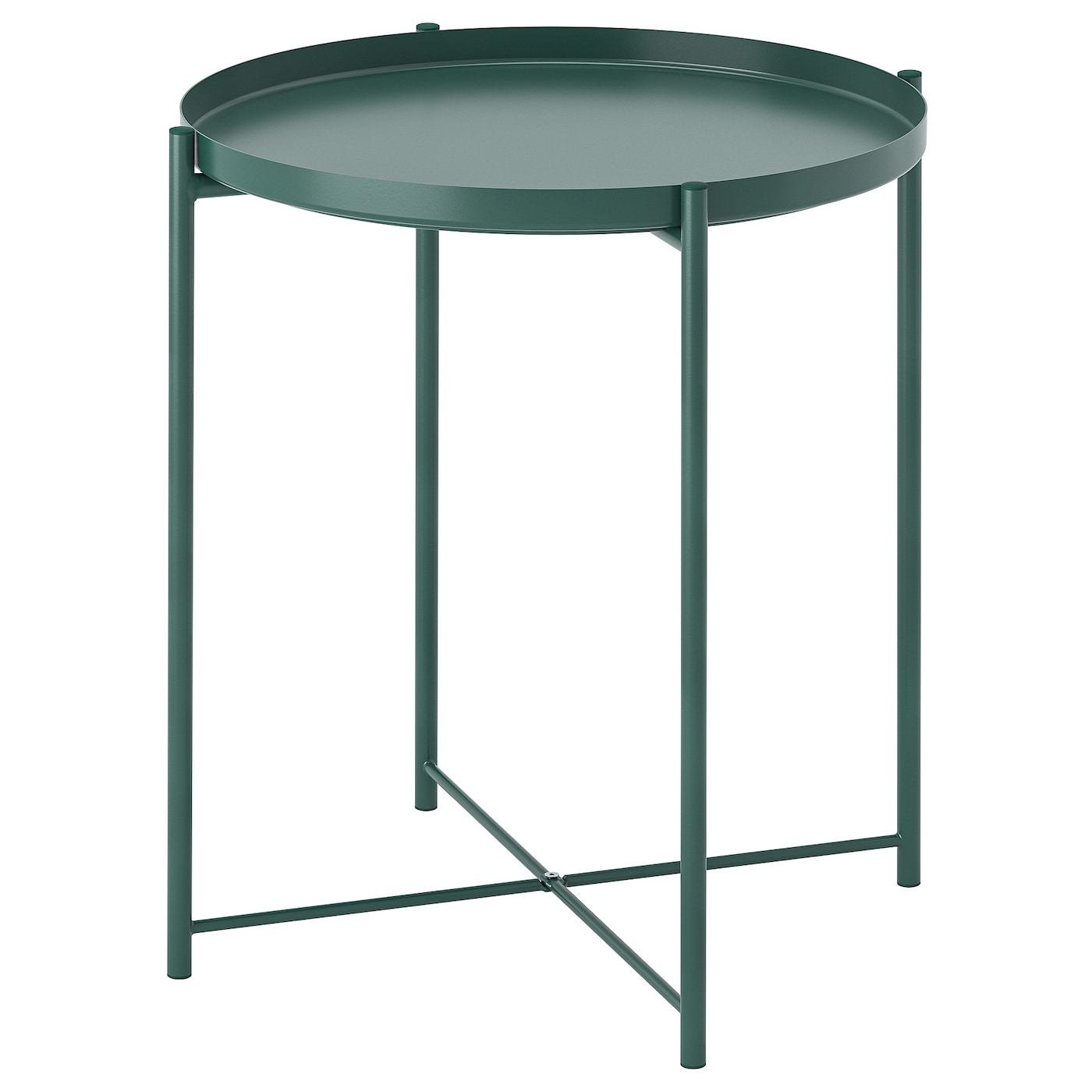 IKEA GLADOM Tavolino vassoio grigio scuro-verde 45x53 cm