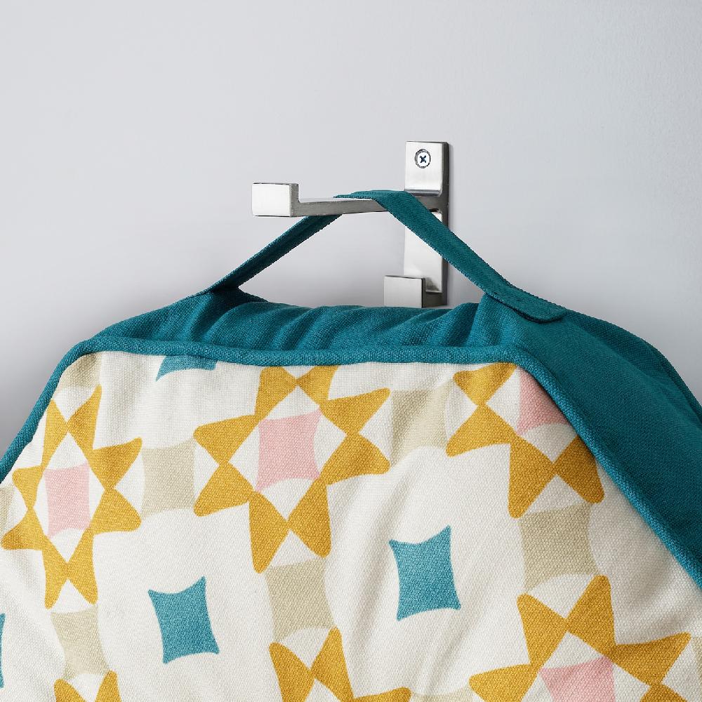 IKEA GOKVÄLLÅ Cuscino Per Pavimento Blu/multicolore 45x45x10 Cm