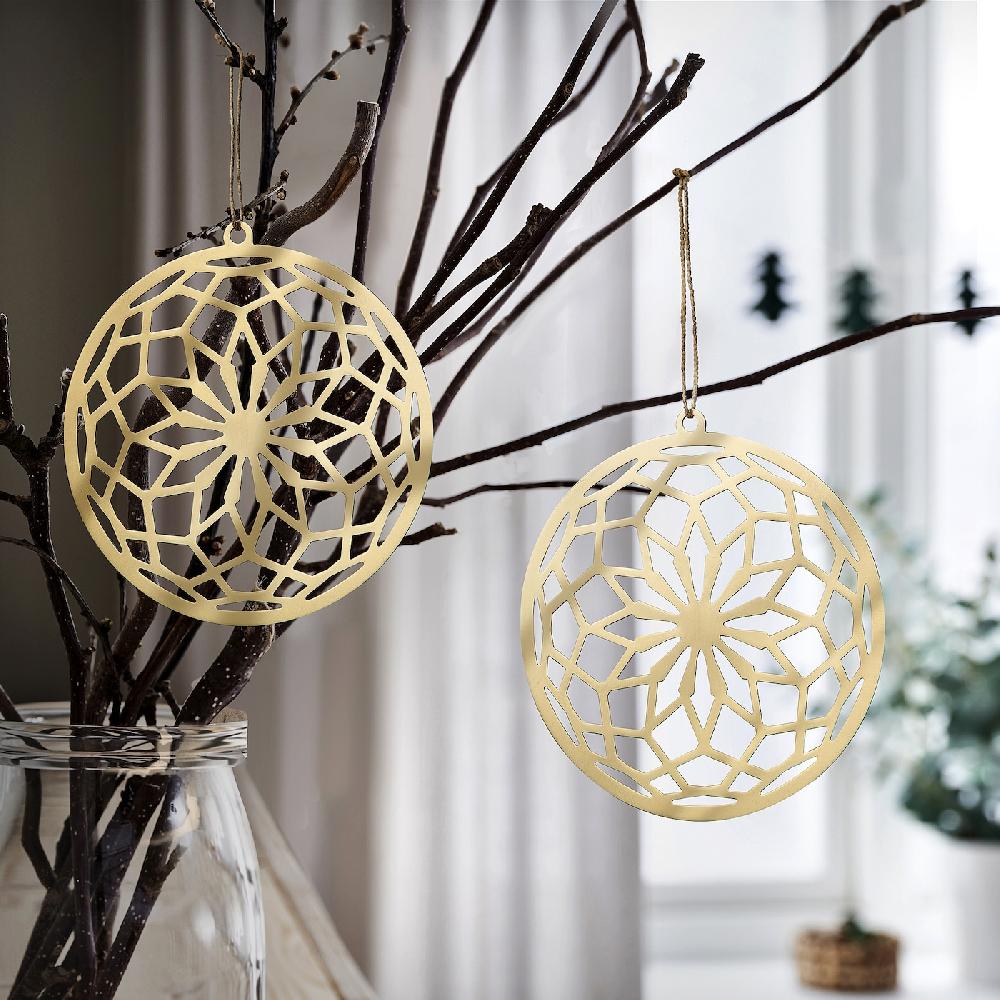 IKEA GOKVÄLLÅ Set Di 2 Decorazioni Da Appendere Color Oro