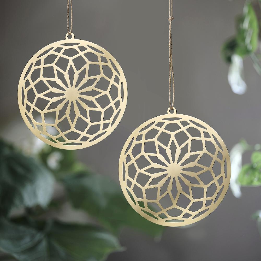 IKEA GOKVÄLLÅ Set Di 2 Decorazioni Da Appendere Color Oro