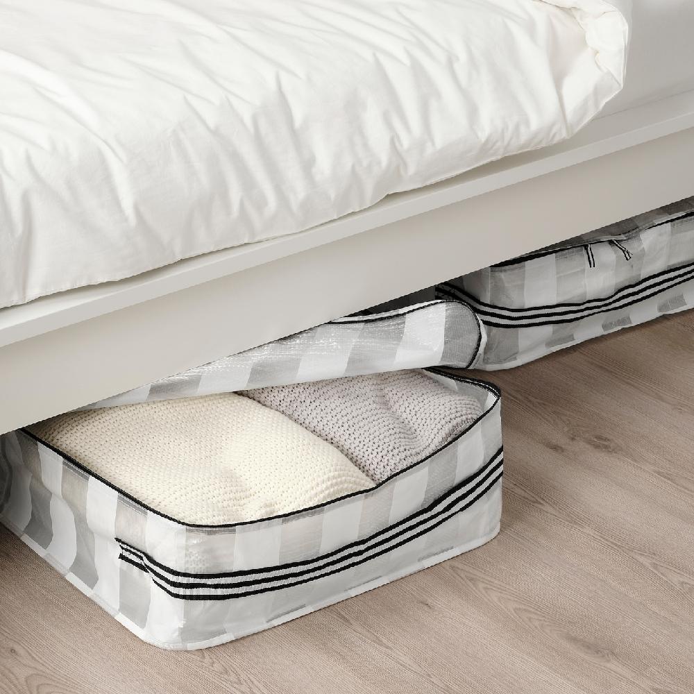 IKEA GÖRSNYGG Custodia Bianco/trasparente 55x49x19 Cm