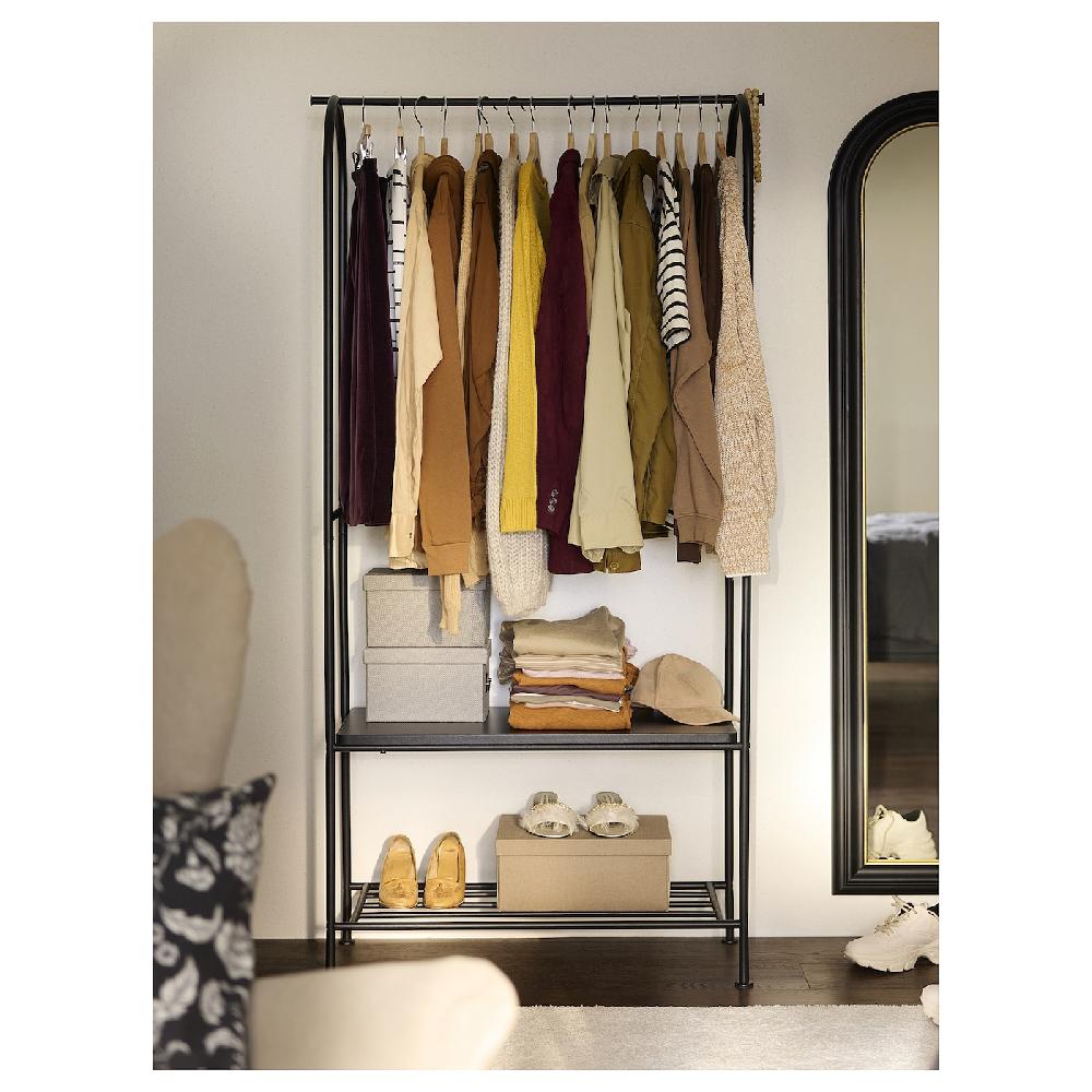 IKEA GRÅFJÄLLET Attaccapanni/rastrelliera Scarpe Antracite 90x36x175 Cm