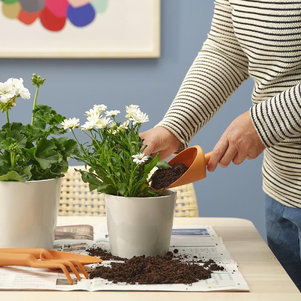 IKEA GRÄSMARÖ Set Da Giardinaggio 3 Pezzi Da Interno/esterno Arancione