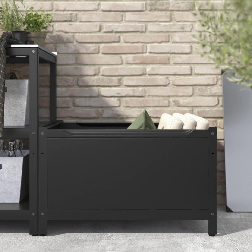IKEA GRILLSKÄR Contenitore Nero Inox/da Esterno 86x61 Cm