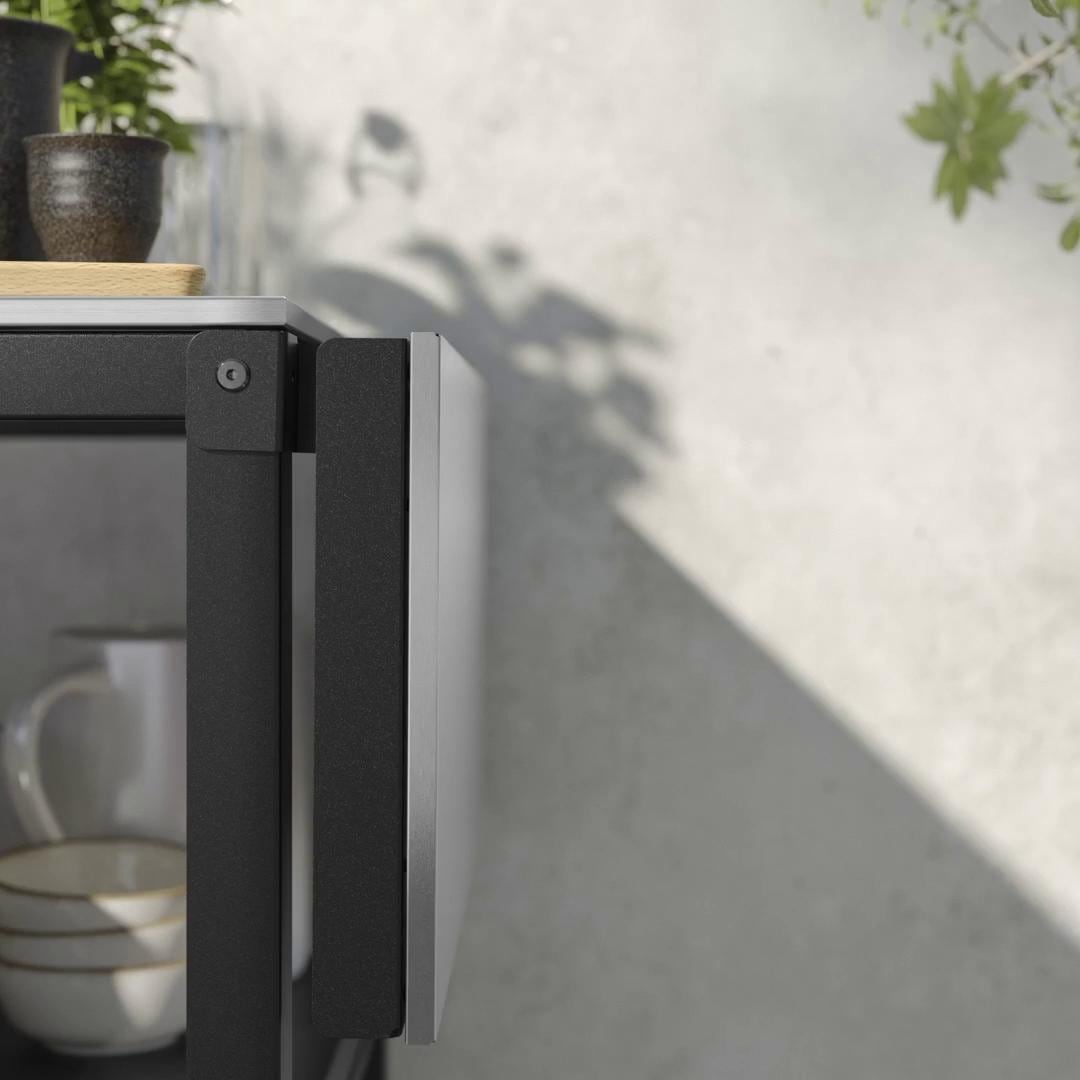 IKEA GRILLSKÄR Isola Cucina Con Tavolino Inox/da Esterno 93/116x61 Cm