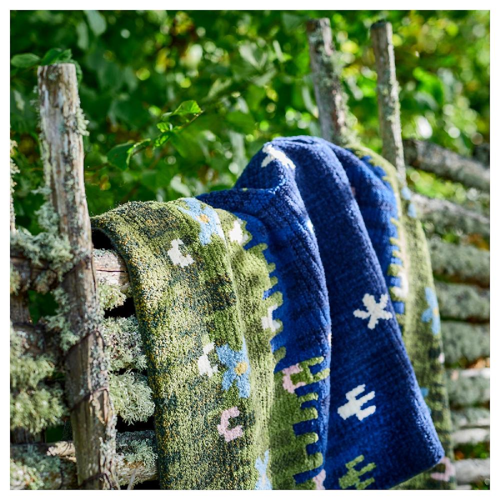 IKEA GRODDSVINGEL Tappeto Pelo Corto Multicolore/fatto A Mano 170x240 Cm