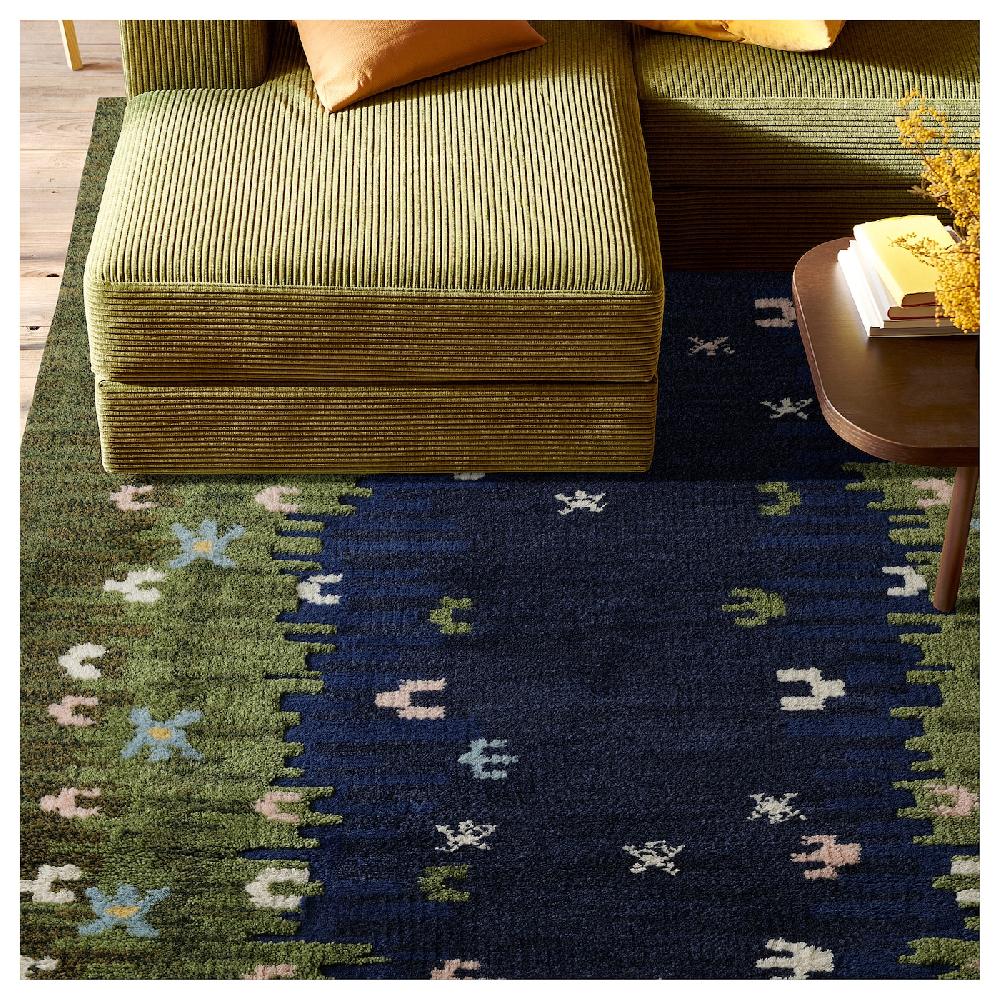 IKEA GRODDSVINGEL Tappeto Pelo Corto Multicolore/fatto A Mano 170x240 Cm