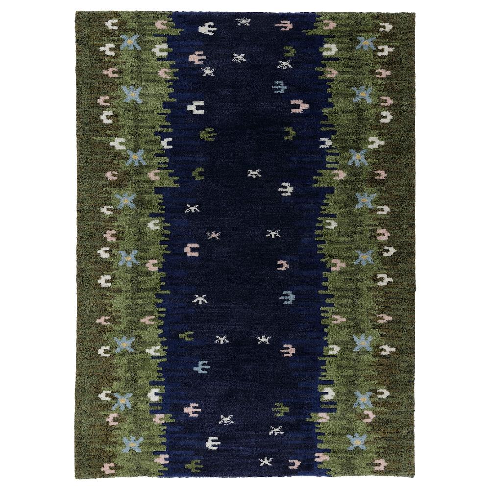 IKEA GRODDSVINGEL Tappeto pelo corto multicolore/fatto a mano 170x240 cm