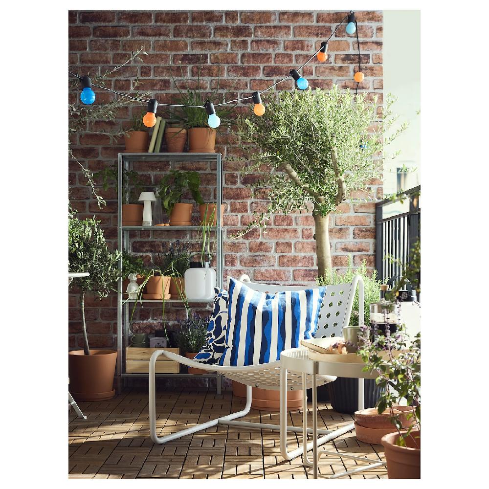 IKEA GULLBERGSÖ Set Di 2 Cuscini Blu Fantasie Varie/da Esterno Interno 50x50 Cm