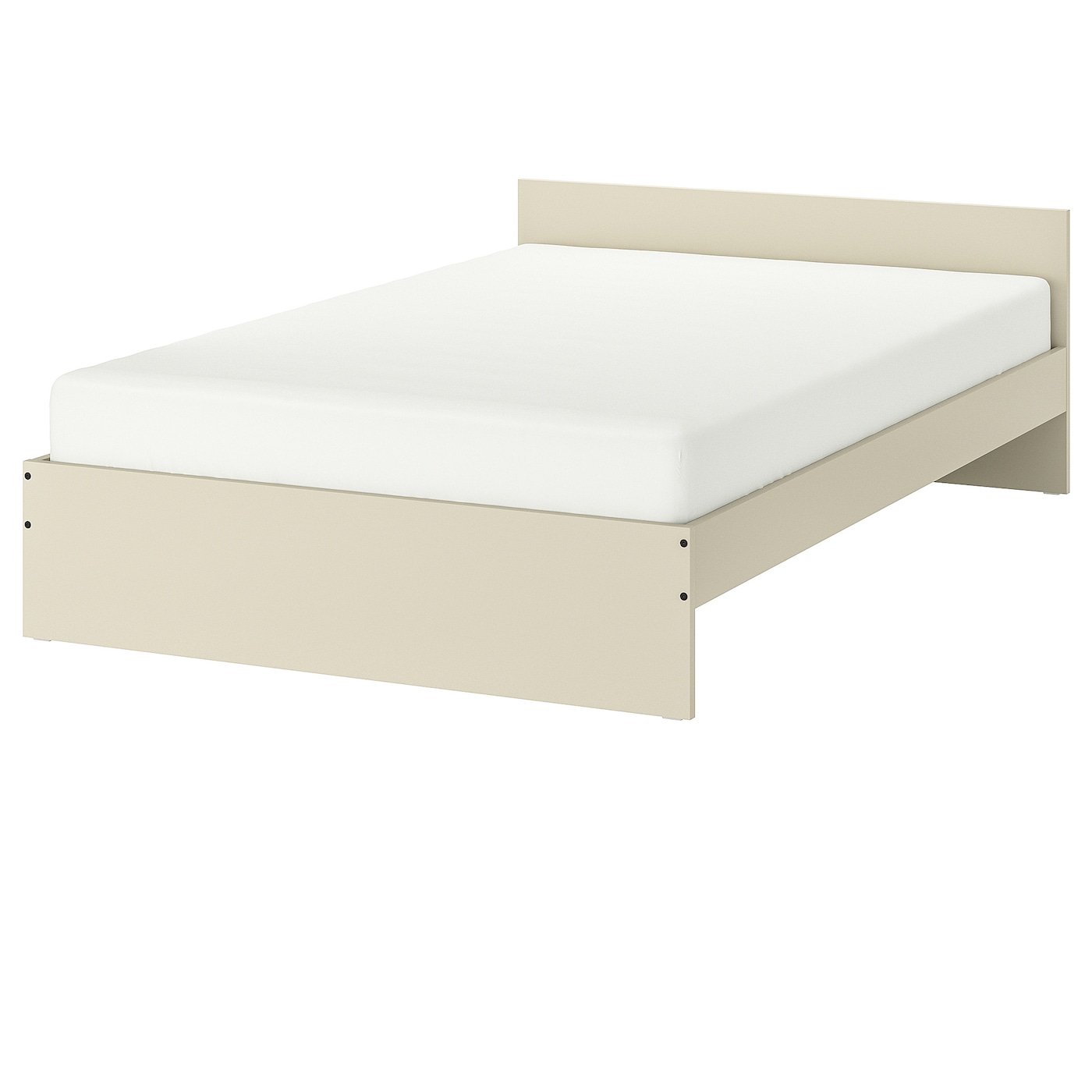 IKEA GURSKEN Struttura letto con testiera beige chiaro/Luröy 140x200 cm