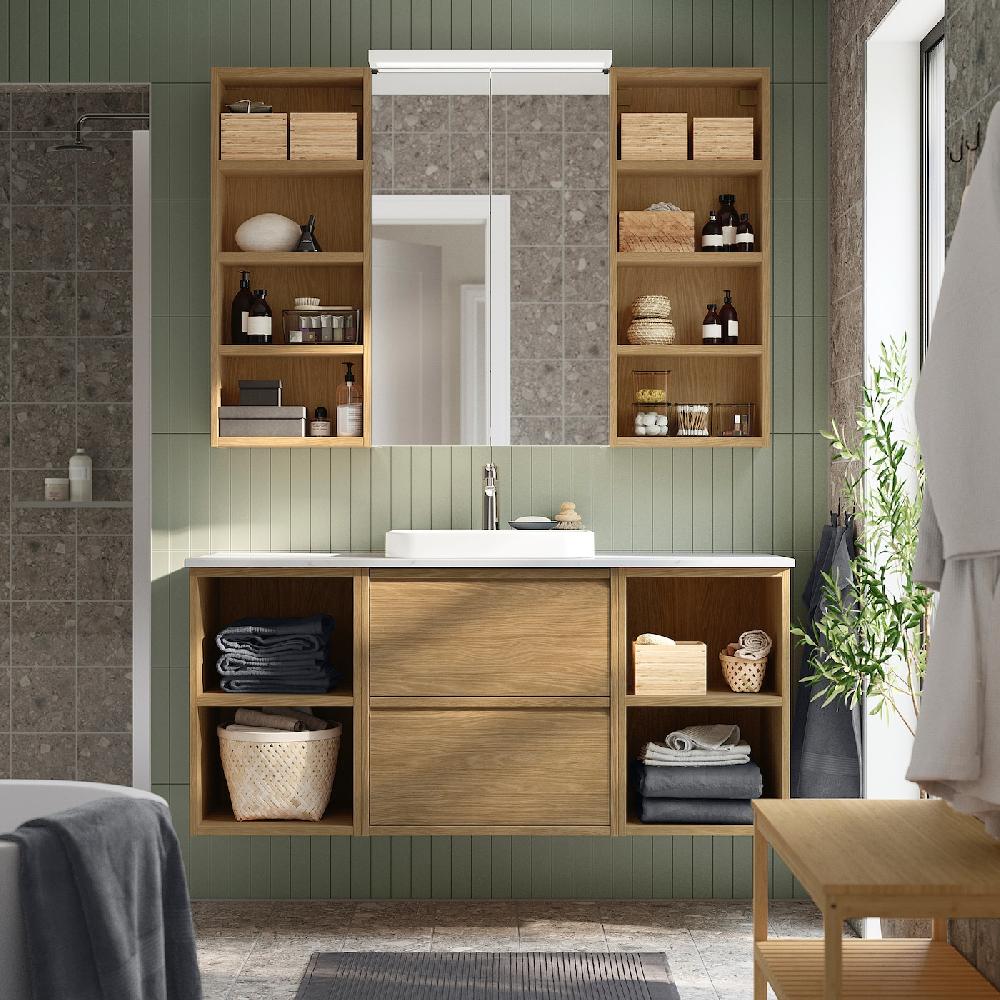 IKEA HAGAÅN Pensile A Giorno Effetto Rovere 40x15x95 Cm