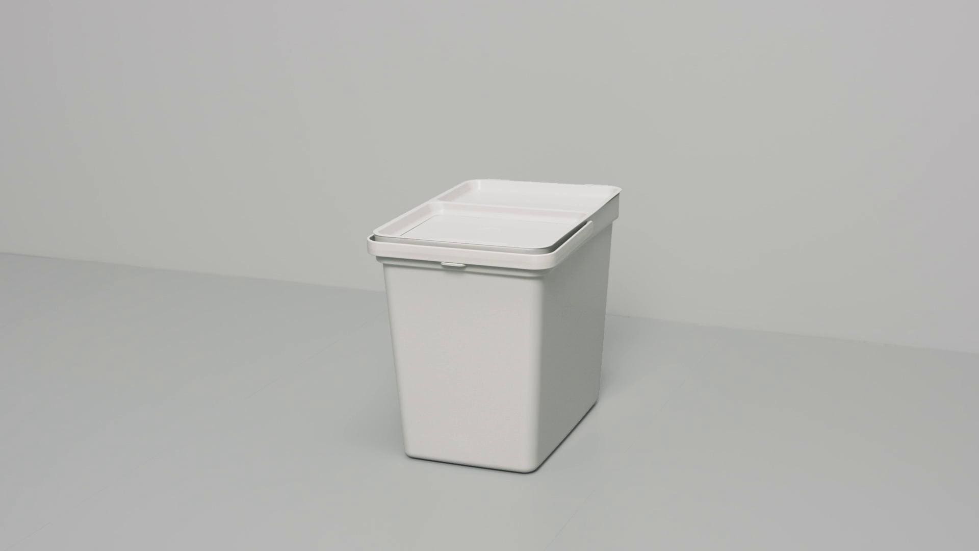 IKEA HÅLLBAR Secchio Con Coperchio Grigio Chiaro 10 L