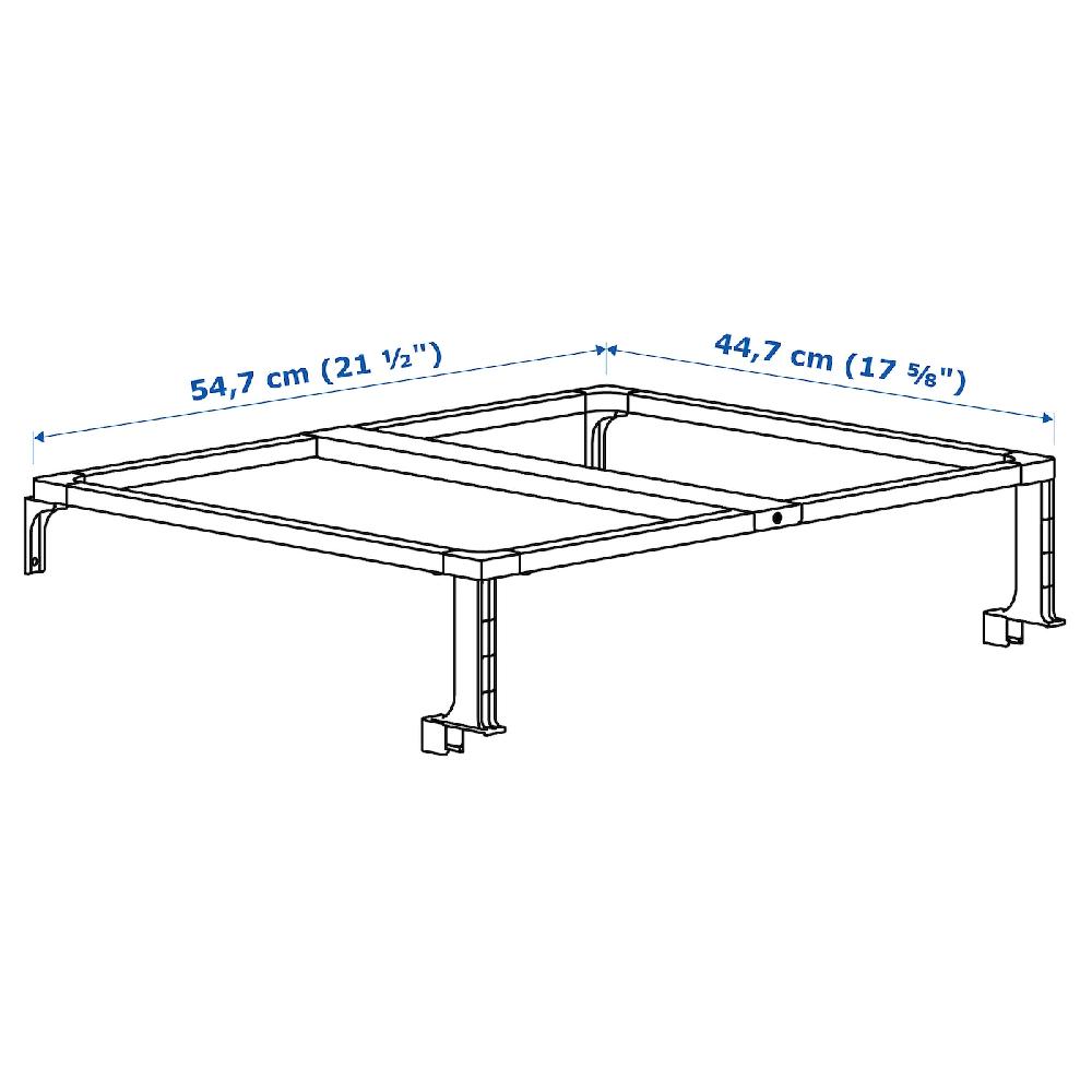 IKEA HÅLLBAR Struttura Secchi Per Differenziata Bianco 60 Cm