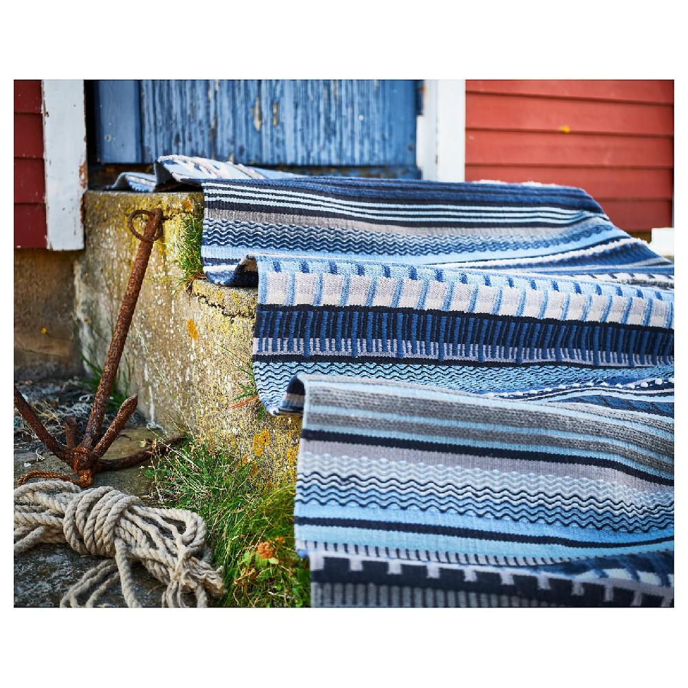 IKEA HARSVANS Tappeto Tessitura Piatta Fantasia Scura 170x240 Cm