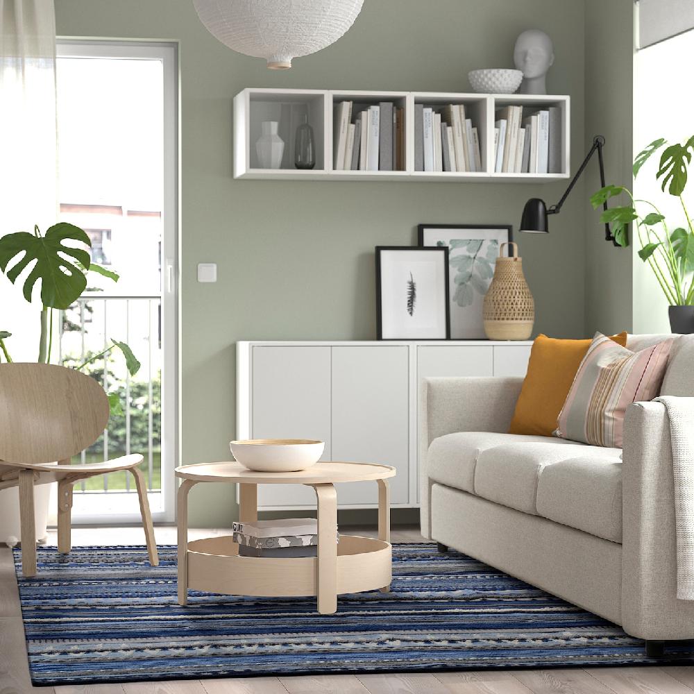 IKEA HARSVANS Tappeto Tessitura Piatta Fantasia Scura 170x240 Cm