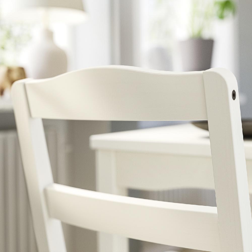 IKEA HAUGA / HAUGA Tavolo E 6 Sedie Bianco/bianco 168x74 Cm