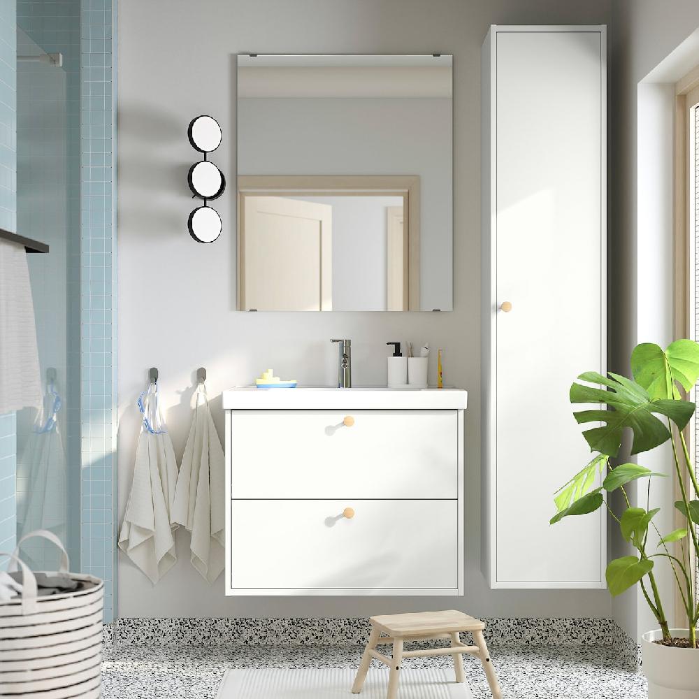 IKEA HAVBÄCK / ORRSJÖN Mobile Lavabo/cassetti/lavabo/misc Bianco 82x49x69 Cm