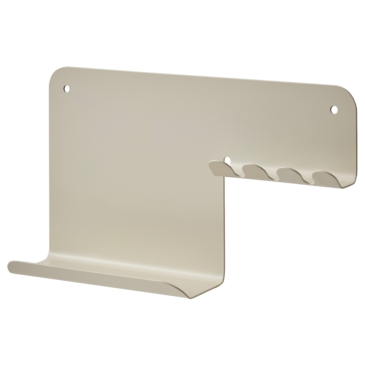 IKEA HAVREKROSS Portaoggetti da parete con ganci grigio chiaro-beige 23x13 cm