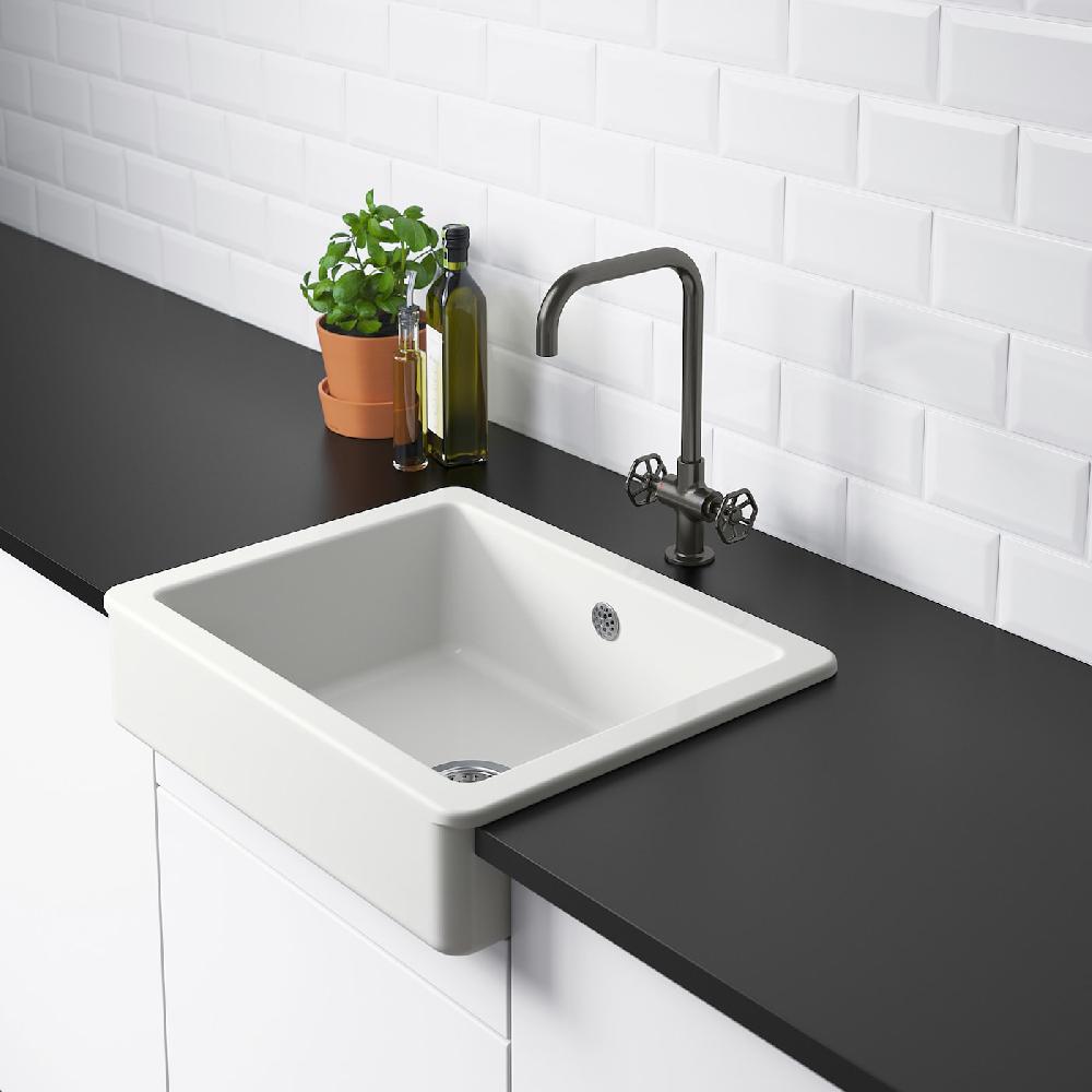 IKEA HAVSEN Lavello Con Frontale A Vista Bianco 62x48 Cm
