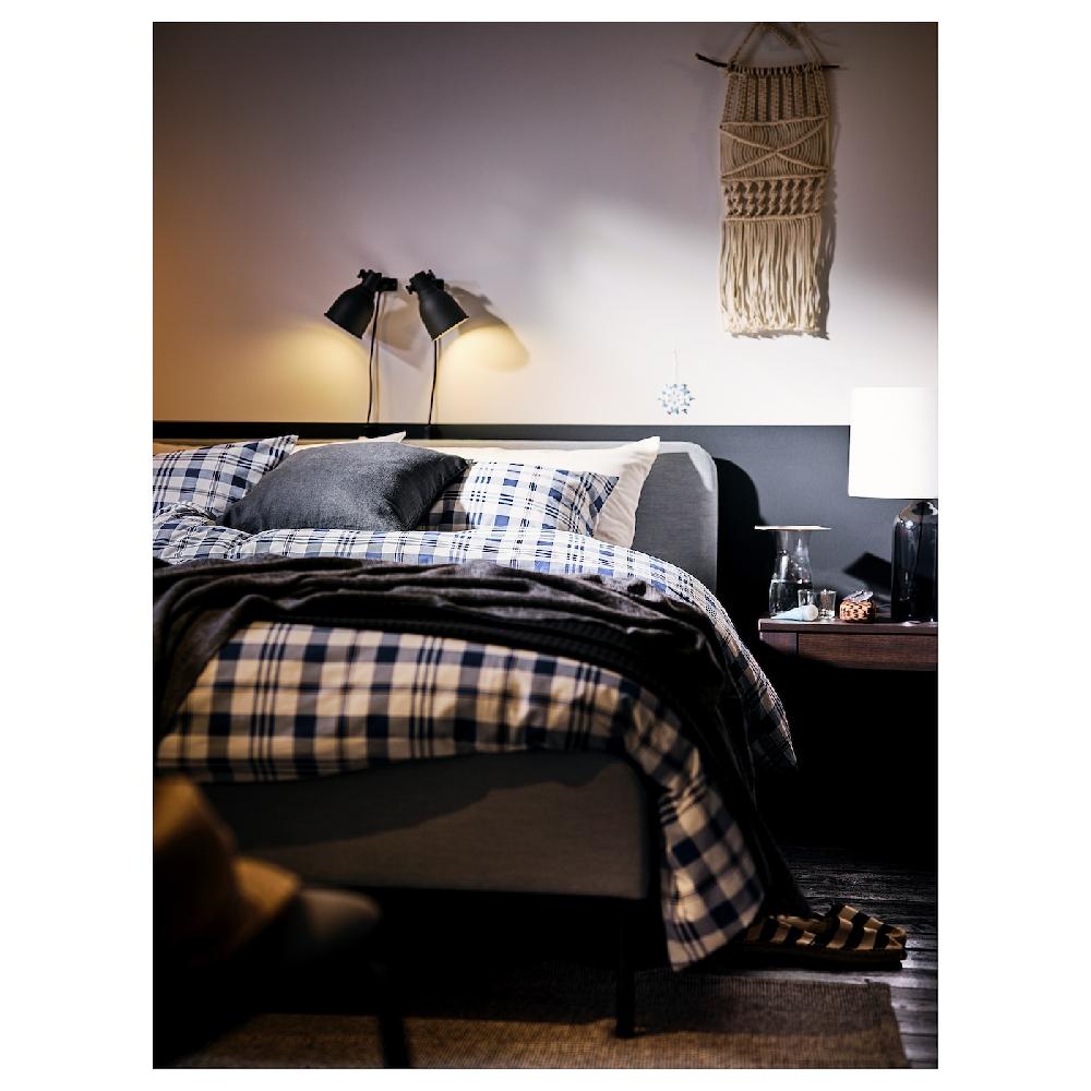 IKEA HEKTAR Faretto Da Parete/con Morsetto Grigio Scuro