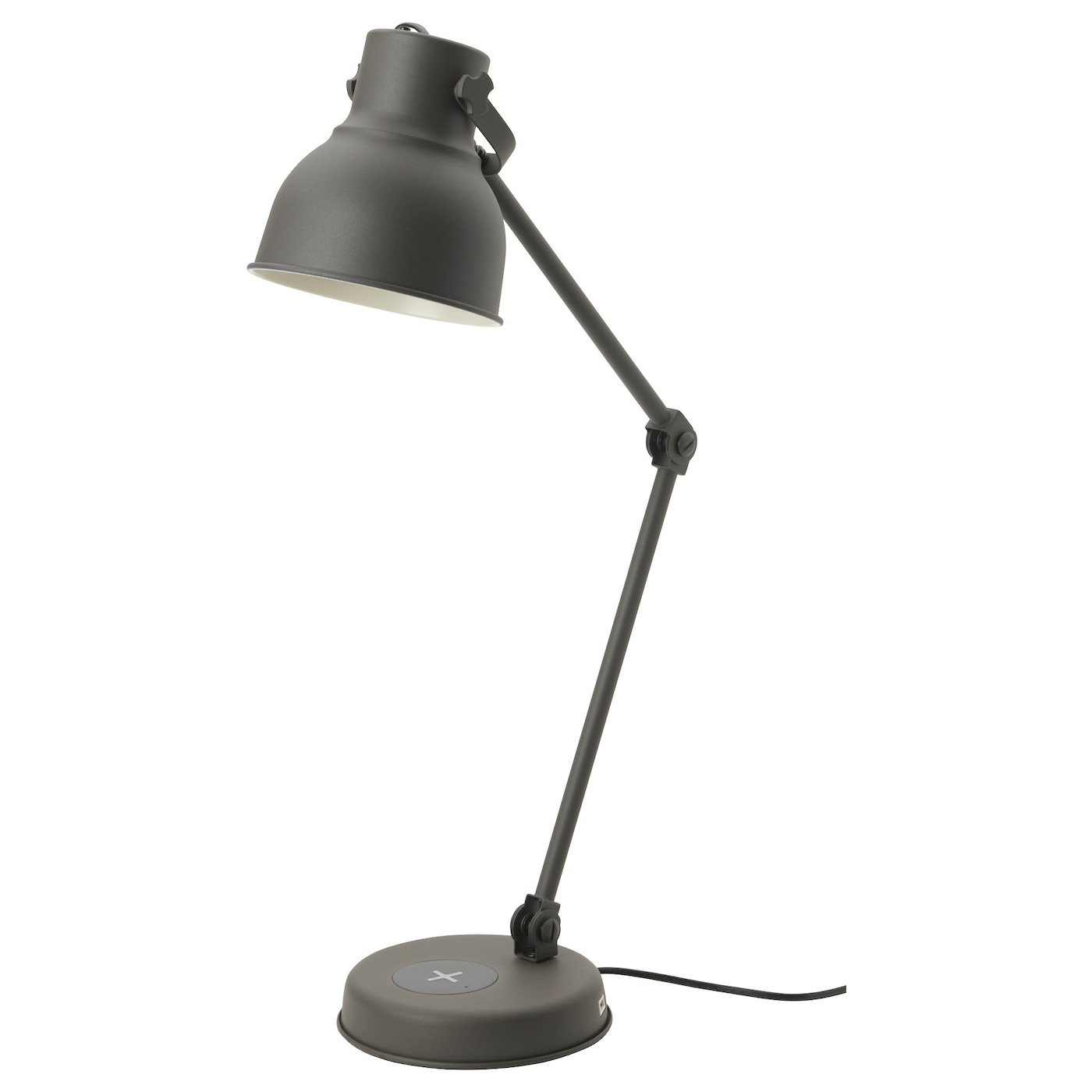 IKEA HEKTAR Lampada lavoro/ricarica wireless grigio scuro