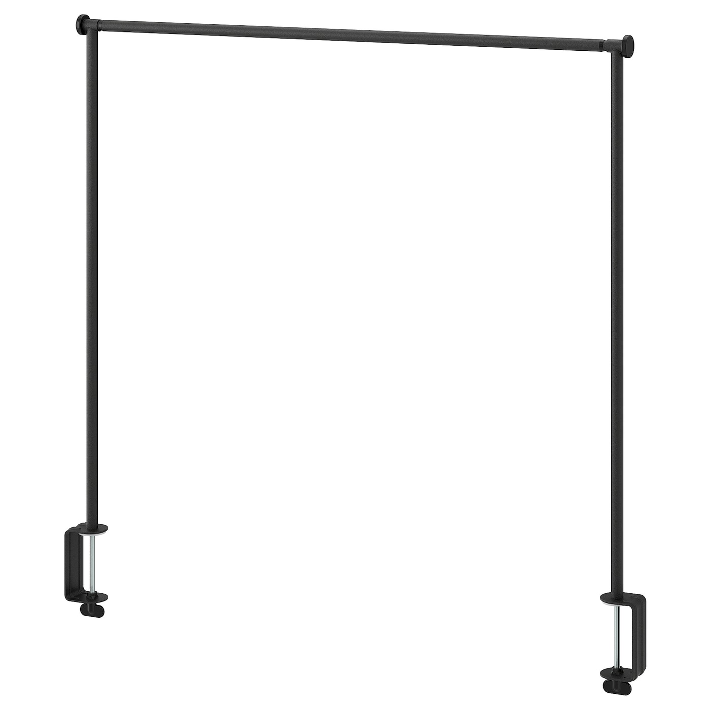 IKEA HELGEÖ Barra decorativa da tavolo nero regolabile/da esterno interno 115/235x116 cm