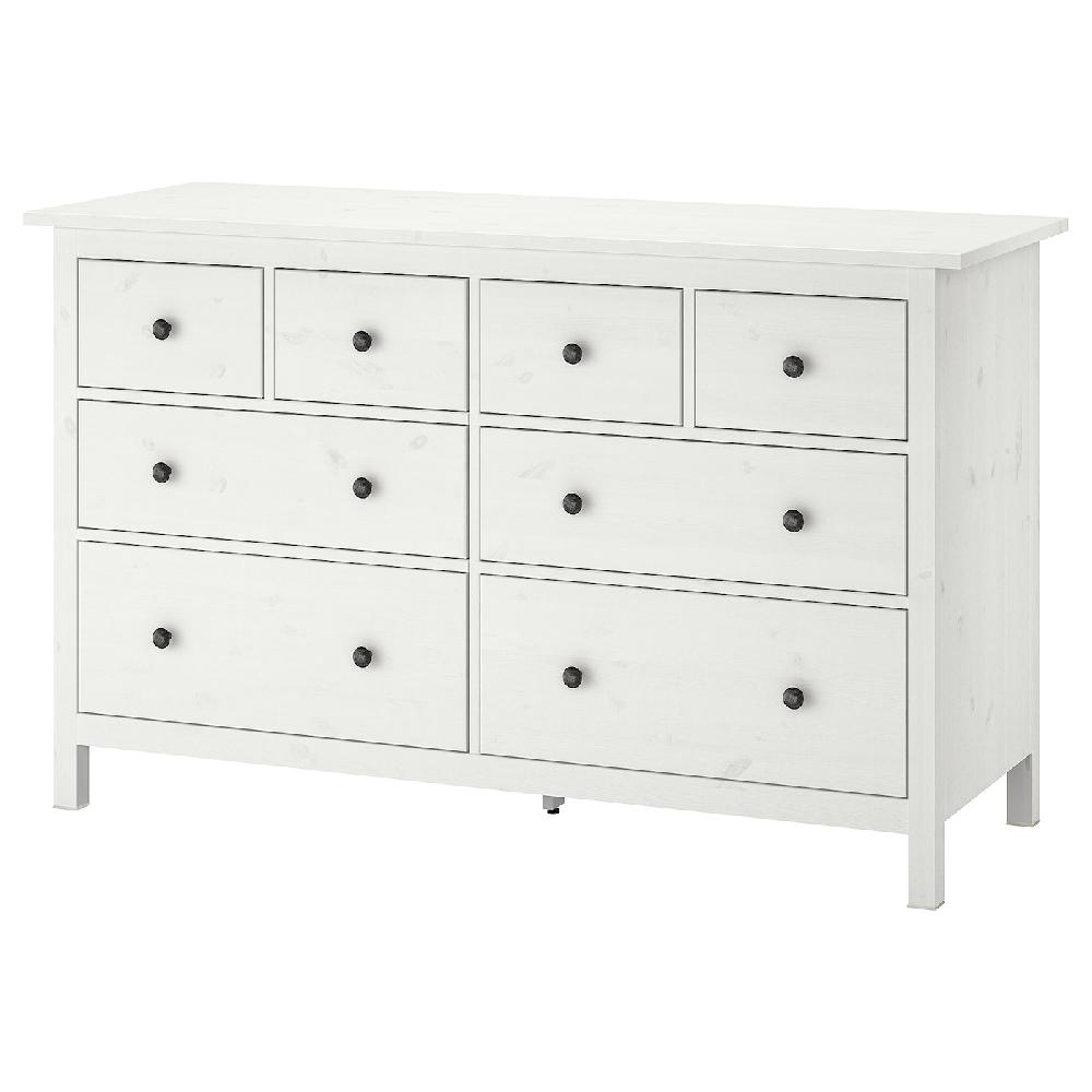 IKEA HEMNES Cassettiera con 8 cassetti mordente bianco 160x96 cm