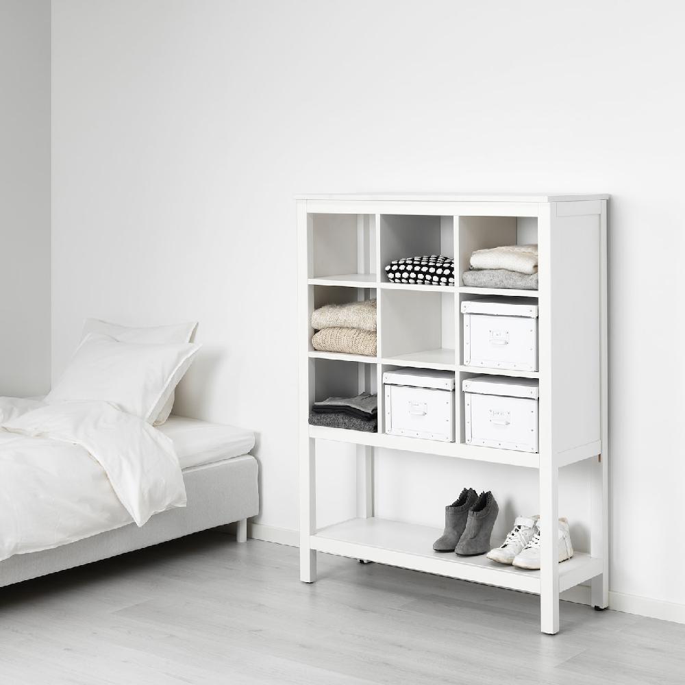 IKEA HEMNES Elemento Contenitore Mordente Bianco 99x130x37 Cm