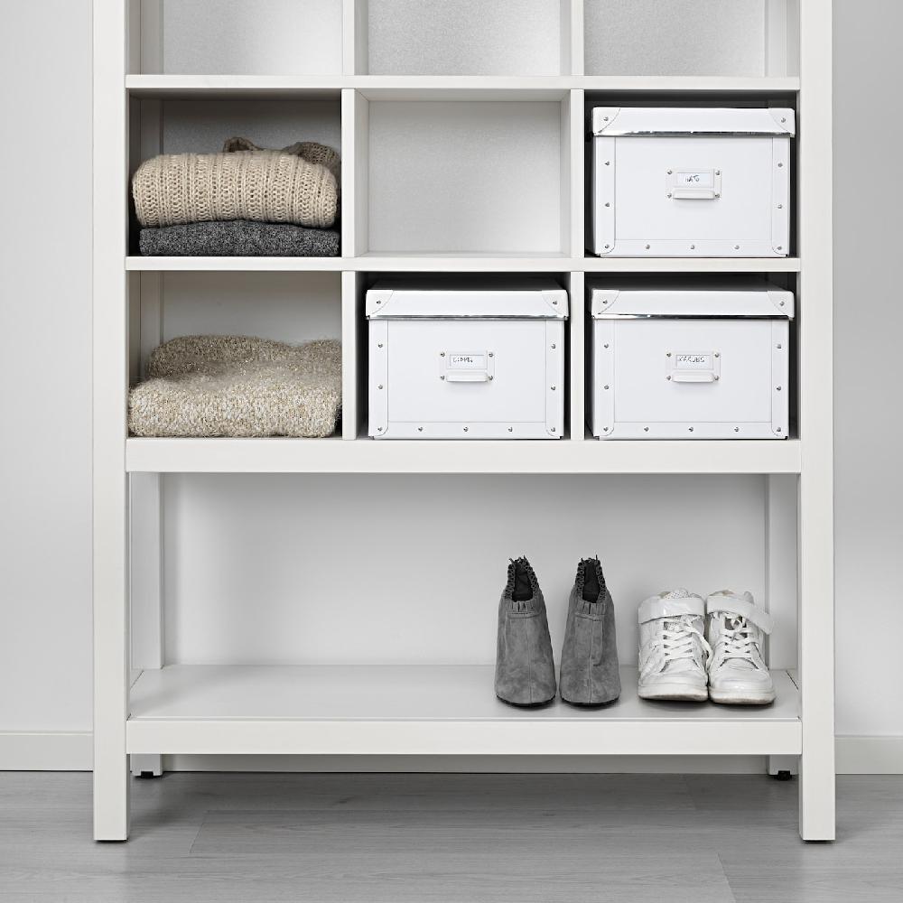 IKEA HEMNES Elemento Contenitore Mordente Bianco 99x130x37 Cm