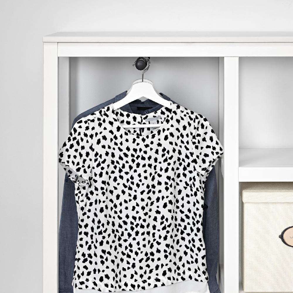 IKEA HEMNES Guardaroba A Giorno Mordente Bianco 99x37x130 Cm