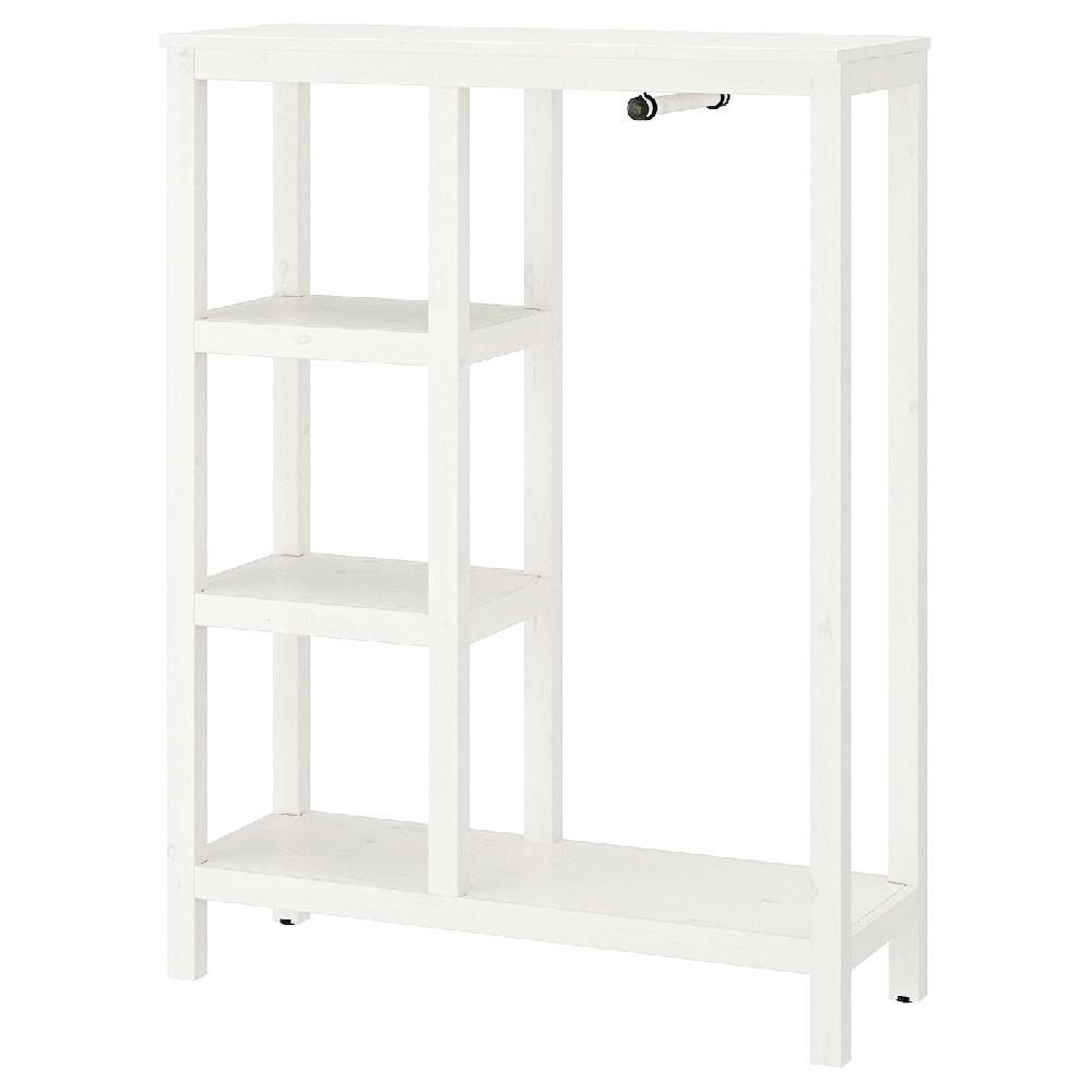 IKEA HEMNES Guardaroba a giorno mordente bianco 99x37x130 cm