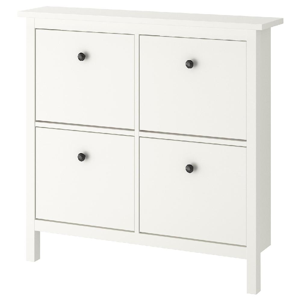 IKEA HEMNES Scarpiera a 4 scomparti bianco 107x22x101 cm