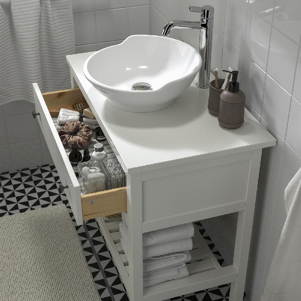 IKEA HEMNES / VÄSTERSJÖN Mobile Lav Gior/casset/lavab/miscel Bianco 82x48x90 Cm