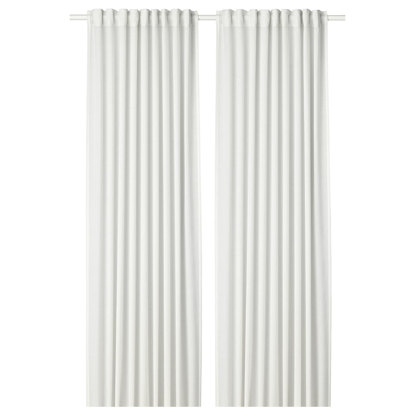 IKEA HILJA Tenda 2 teli con nastro arricciatende/bianco 145x300 cm