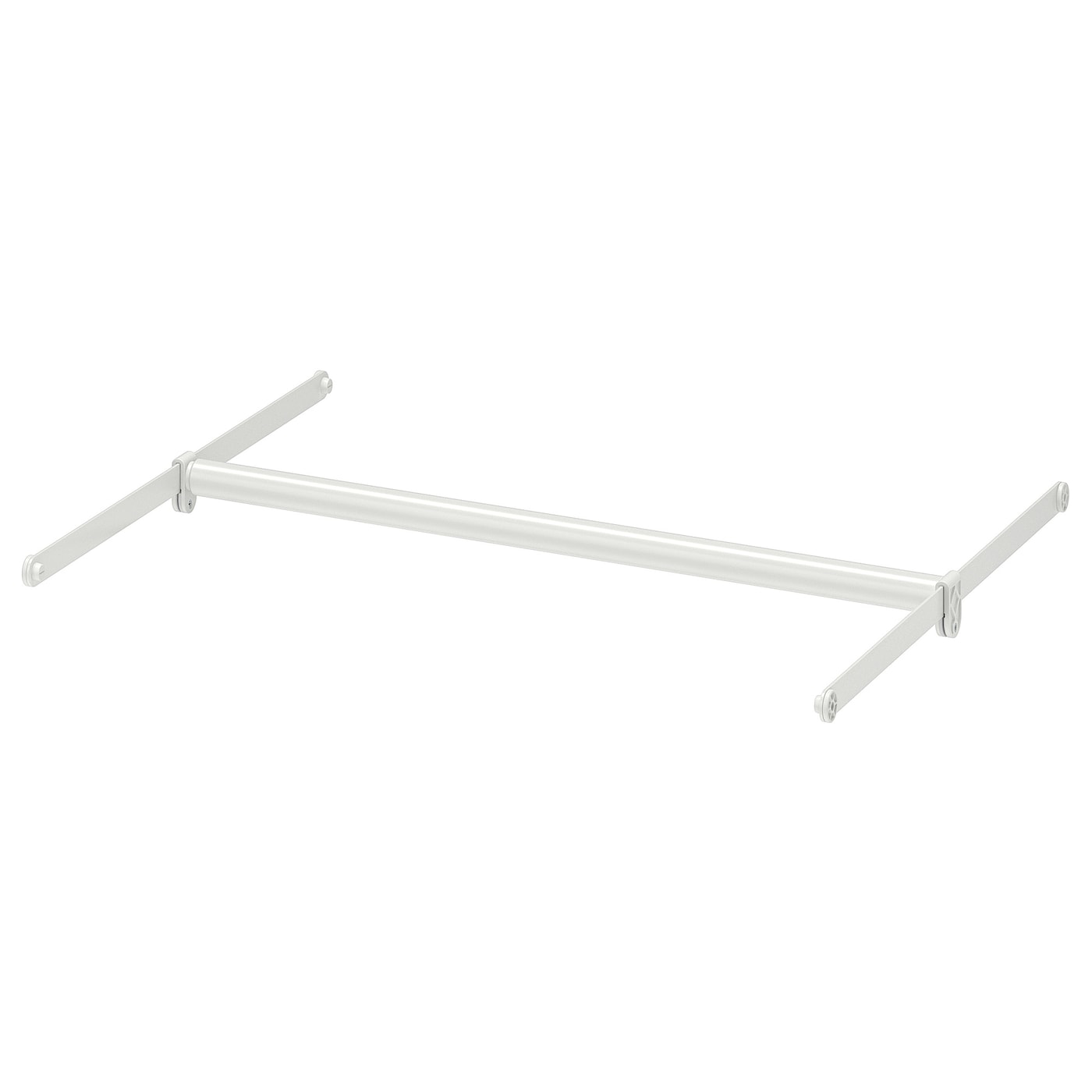 IKEA HJÄLPA Bastone appendiabiti/2 binari sosp regolabile/bianco 60-100x55 cm