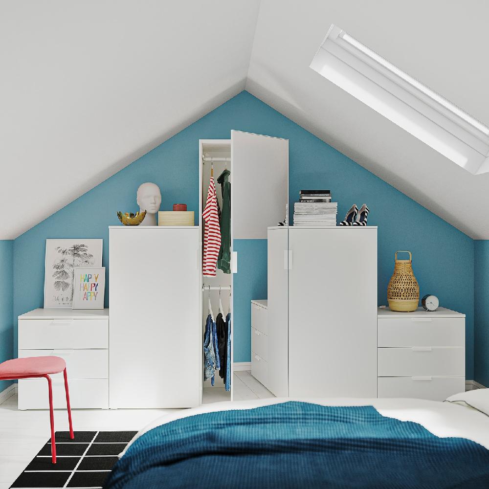 IKEA HJÄLPA Bastone Appendiabiti Regolabile Bianco 60-100 Cm