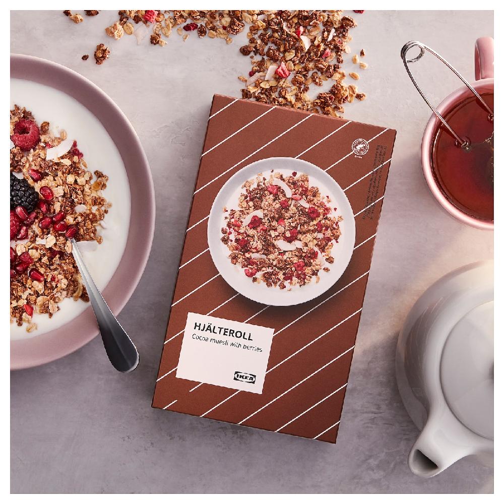 IKEA HJÄLTEROLL Muesli Con Cacao E Bacche Disidratate/Certificato Rainforest Alliance 400 G