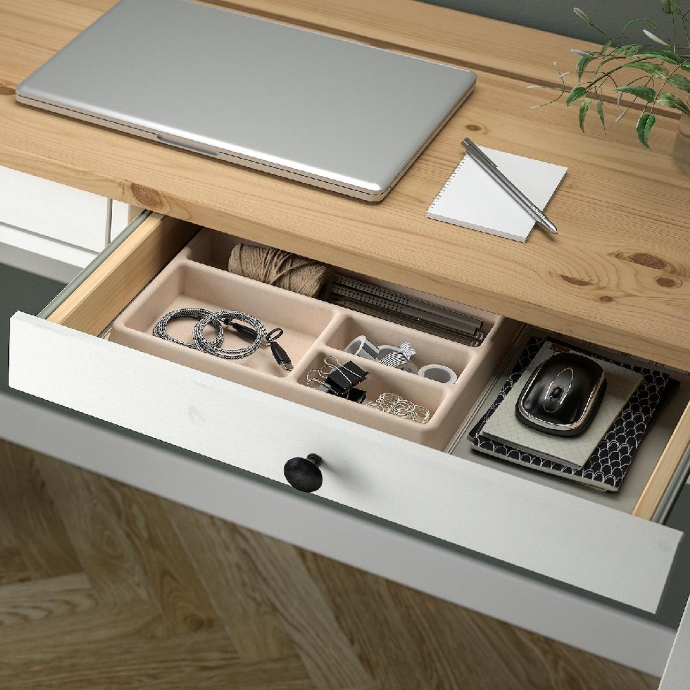 IKEA HÖNSNÄT Raccoglicavi Per Cassetto Naturale 29x21 Cm